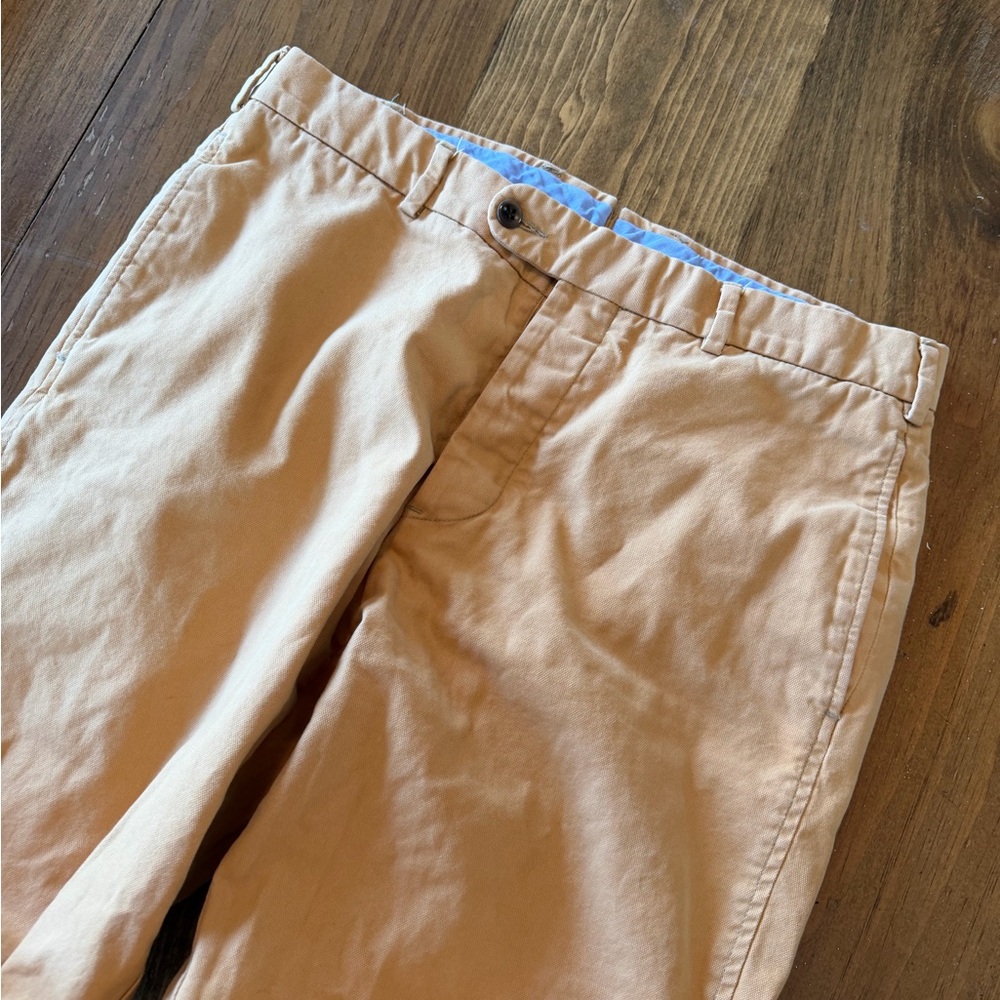 Sid Mashburn Garment-Dyed Sport Trouser Khaki High Ridge Twill size 33 perfect - Picture 8 of 9